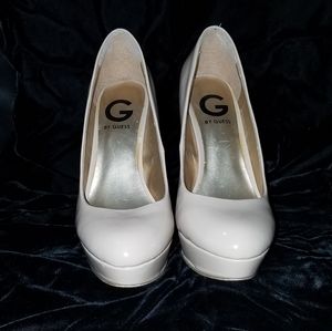 Guess light pink platform stilettos 6M